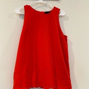 Coral tank blouse